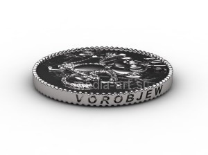 Монета «VOROBJEW»